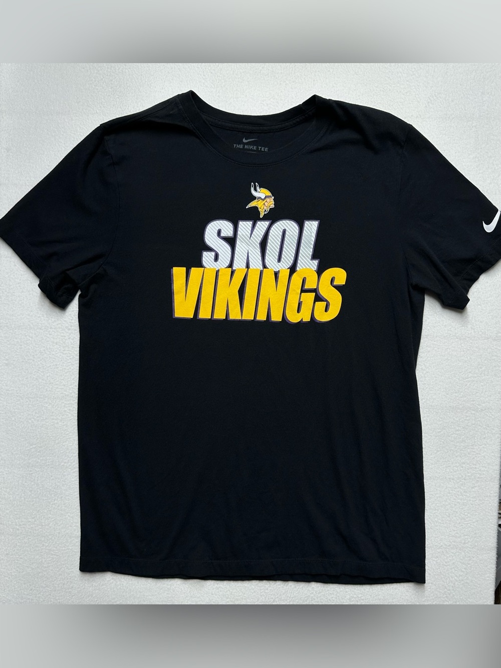Nike Minnesota Vikings SKOL Black Graphic T-Shirt Men's Large NFL Football